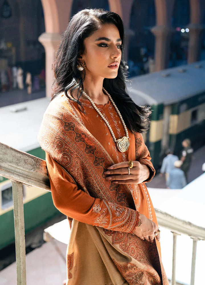 Musafir by Izel Embroidered Wool Suits Unstitched 2 Piece IZL24MF Wafa - Winter Collection