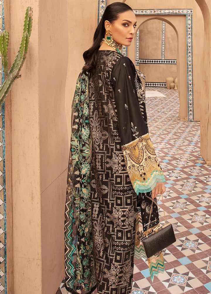 MusCari Embroidered Lawn Suits Unstitched 3 Piece MC21L MLC-06 - Summer Collection