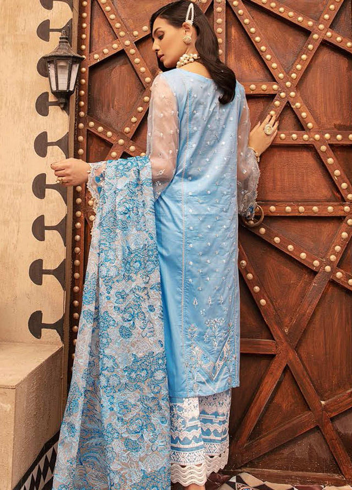 MusCari Embroidered Lawn Suits Unstitched 3 Piece MC21L MLC-08 - Summer Collection