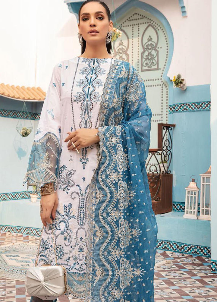 MusCari Embroidered Lawn Suits Unstitched 3 Piece MC21L MLC-10 - Summer Collection