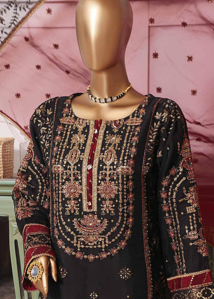 Muse By HZ Textiles Embroidered Organza Suits Unstitched 3 Piece HZ22M 04 Shahnoor - Luxury Collection