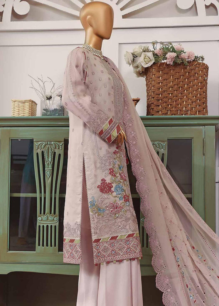 Muse By HZ Textiles Embroidered Organza Suits Unstitched 3 Piece HZ22M 08 Gulnaar - Luxury Collection