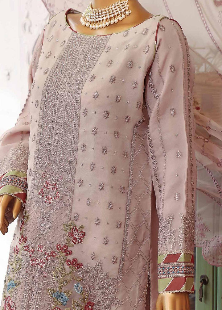 Muse By HZ Textiles Embroidered Organza Suits Unstitched 3 Piece HZ22M 08 Gulnaar - Luxury Collection
