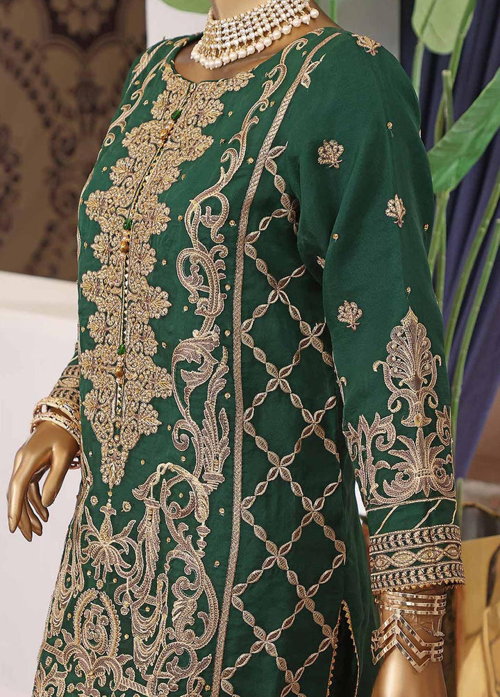 Muse By HZ Textiles Embroidered Organza Suits Unstitched 3 Piece HZ22M 11 Virsa - Luxury Collection