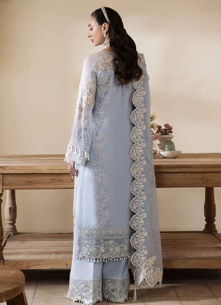 Muse By Serene Embroidered Chiffon Suit Unstitched 3 Piece SP24M Glace S-1078 - Luxuary Collection