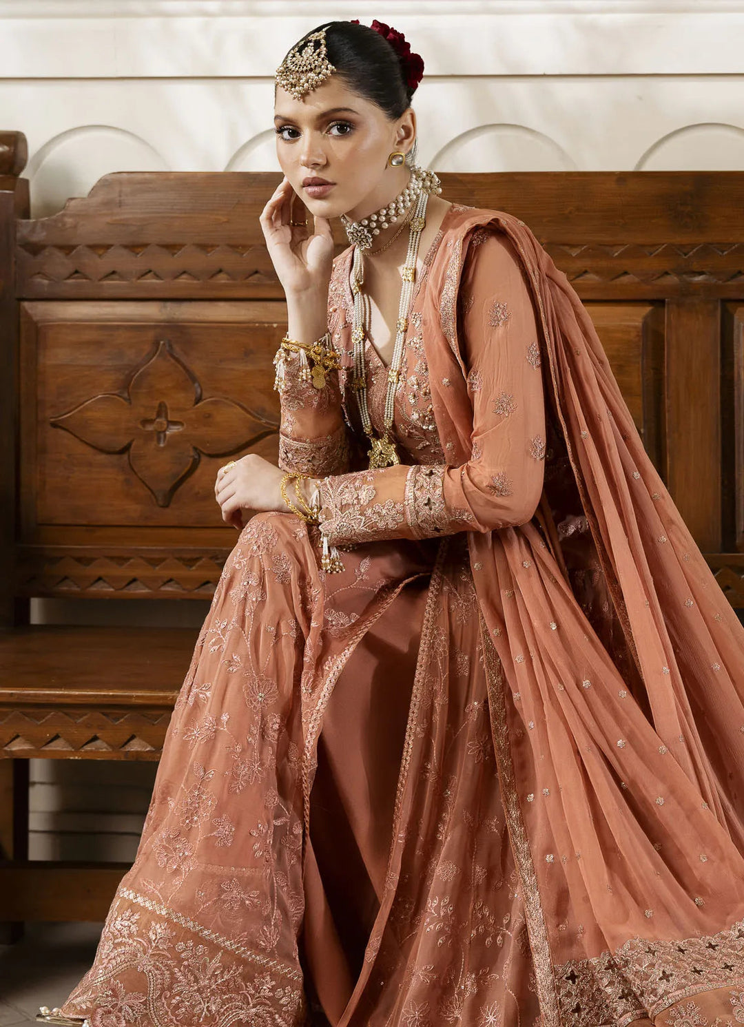 Muse By Serene Embroidered Chiffon Suit Unstitched 4 Piece SP24M Etoilee S-1083 - Luxuary Collection