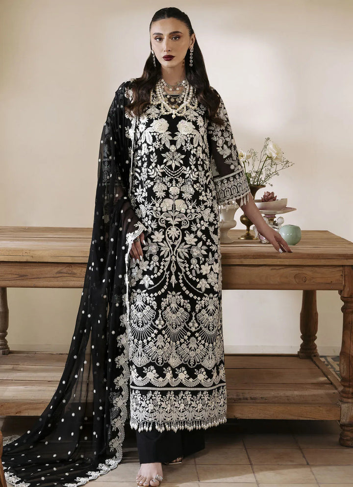 Muse By Serene Embroidered Chiffon Suit Unstitched 4 Piece SP24M Nora S-1082 - Luxuary Collection