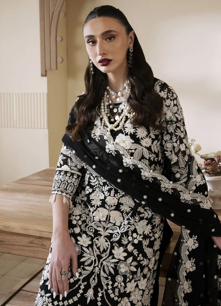 Muse By Serene Embroidered Chiffon Suit Unstitched 4 Piece SP24M Nora S-1082 - Luxuary Collection