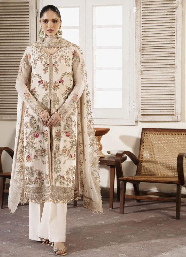Muse By Serene Embroidered Chiffon Suit Unstitched 4 Piece SP24M Perle S-1081 - Luxuary Collection