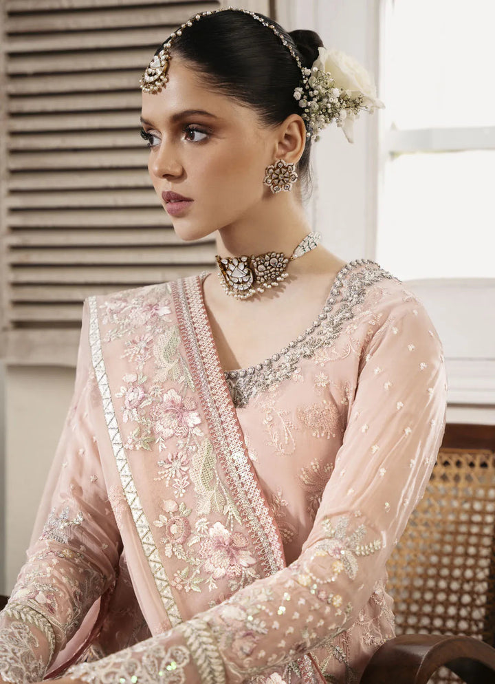Muse By Serene Embroidered Chiffon Suit Unstitched 4 Piece SP24M Rosee S-1080 - Luxuary Collection