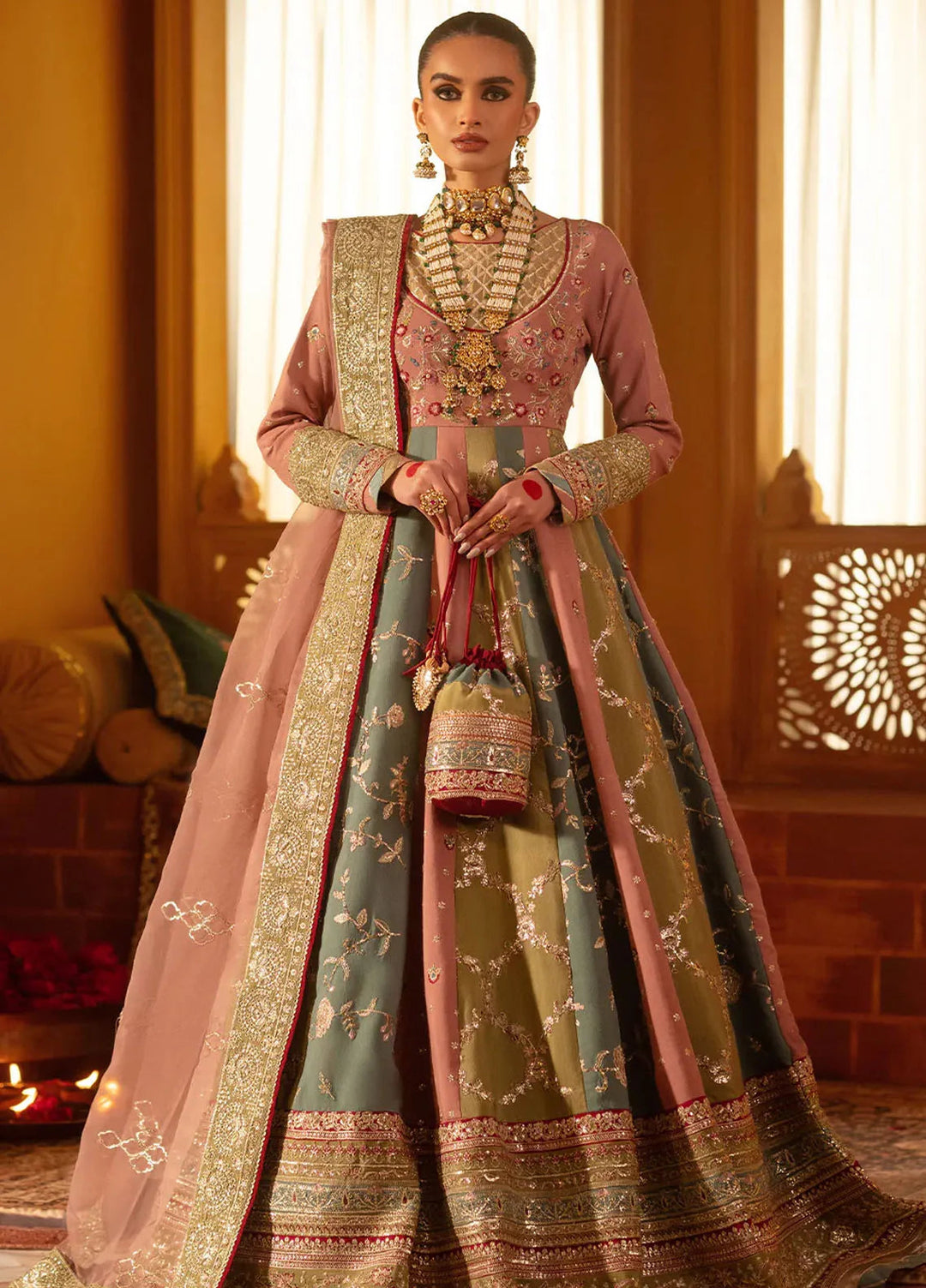 Mushk by AJR Couture Embroidered Suit Unstitched 3 Piece AJR25M Mastani - Formals Collection