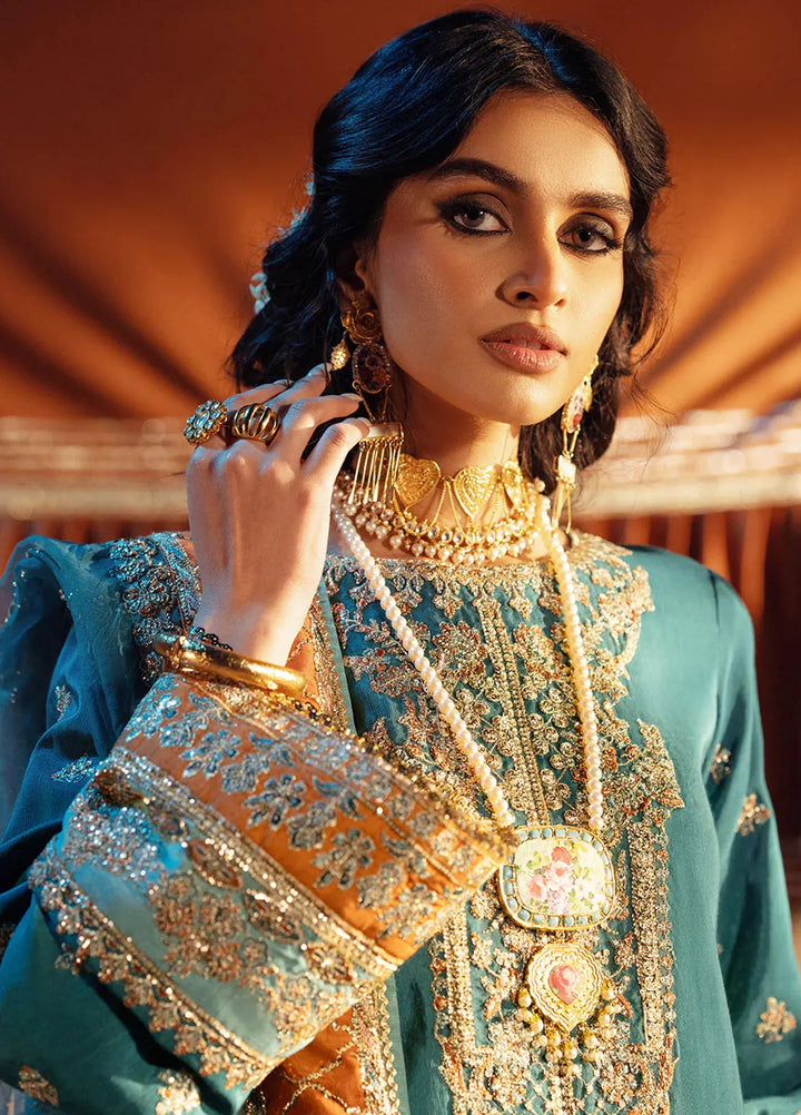 Mushk by AJR Couture Embroidered Suit Unstitched 3 Piece AJR25M Ulfat - Formals Collection