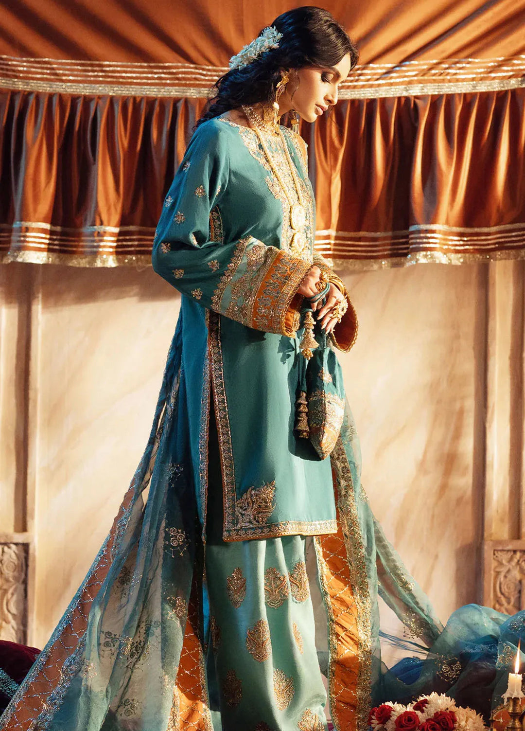 Mushk by AJR Couture Embroidered Suit Unstitched 3 Piece AJR25M Ulfat - Formals Collection