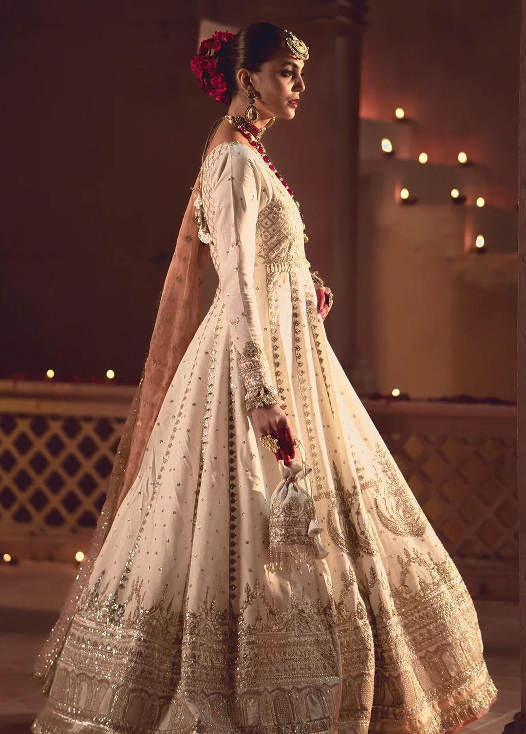 Mushk By Ajr Couture Embroidered Raw Silk Suits Unstitched 3 Piece AJR24M ASE-01 Tamanah - Luxury Collection