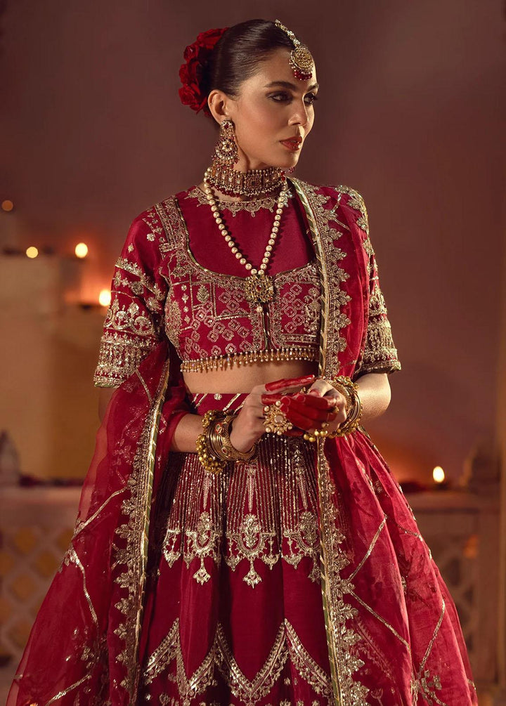 Mushk By Ajr Couture Embroidered Raw Silk Suits Unstitched 3 Piece AJR24M ASE-02 Devdas - Luxury Collection