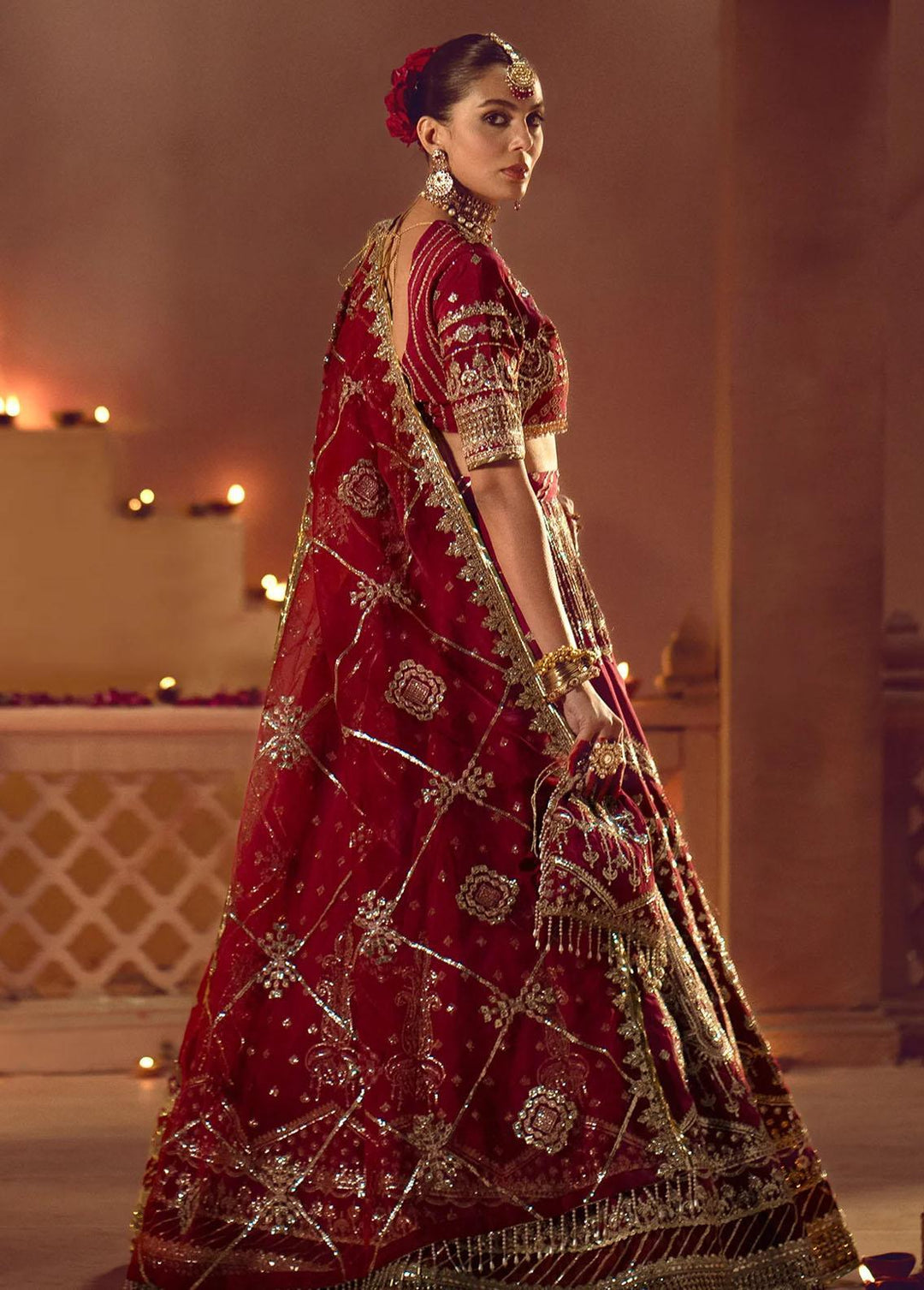 Mushk By Ajr Couture Embroidered Raw Silk Suits Unstitched 3 Piece AJR24M ASE-02 Devdas - Luxury Collection