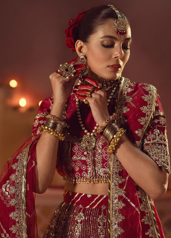 Mushk By Ajr Couture Embroidered Raw Silk Suits Unstitched 3 Piece AJR24M ASE-02 Devdas - Luxury Collection