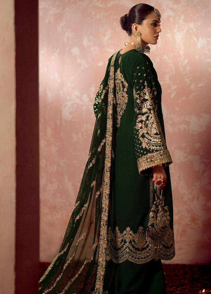 Mushk By Ajr Couture Embroidered Raw Silk Suits Unstitched 3 Piece AJR24M ASE-04 Aangan - Luxury Collection