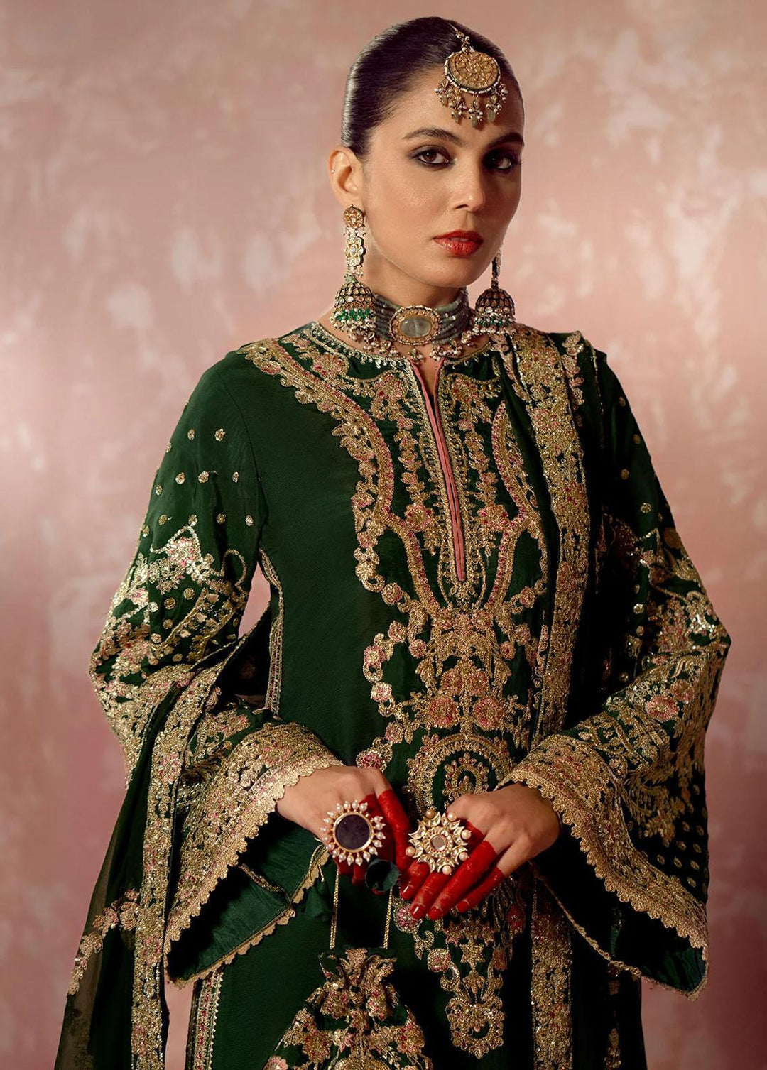 Mushk By Ajr Couture Embroidered Raw Silk Suits Unstitched 3 Piece AJR24M ASE-04 Aangan - Luxury Collection