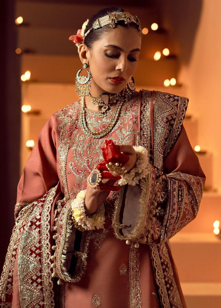 Mushk By Ajr Couture Embroidered Raw Silk Suits Unstitched 3 Piece AJR24M ASE-05 Sawan - Luxury Collection