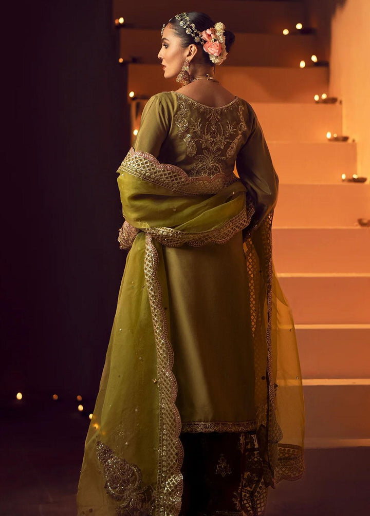 Mushk By Ajr Couture Embroidered Raw Silk Suits Unstitched 3 Piece AJR24M ASE-06 Barsat - Luxury Collection