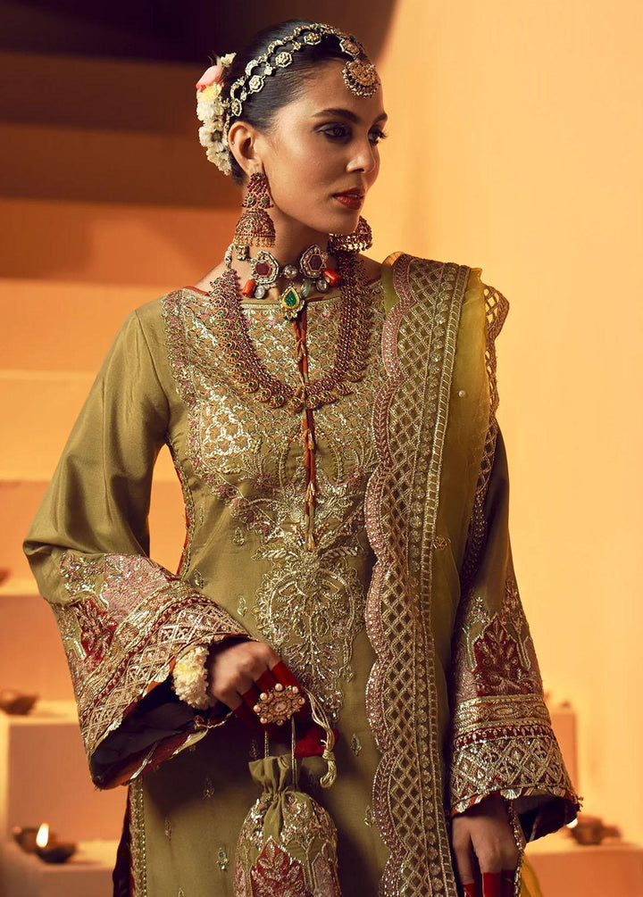 Mushk By Ajr Couture Embroidered Raw Silk Suits Unstitched 3 Piece AJR24M ASE-06 Barsat - Luxury Collection