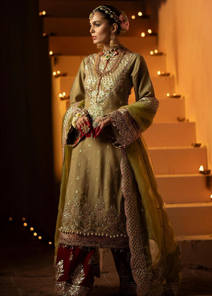 Mushk By Ajr Couture Embroidered Raw Silk Suits Unstitched 3 Piece AJR24M ASE-06 Barsat - Luxury Collection