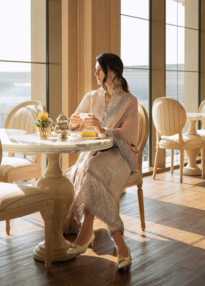 Mushq Casual Pret  Khaddar 3 Piece Suit MWP22-05 Rosewater