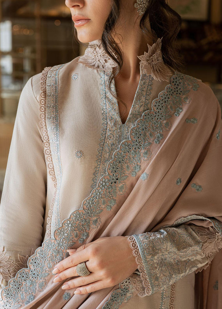 Mushq Casual Pret  Khaddar 3 Piece Suit MWP22-05 Rosewater