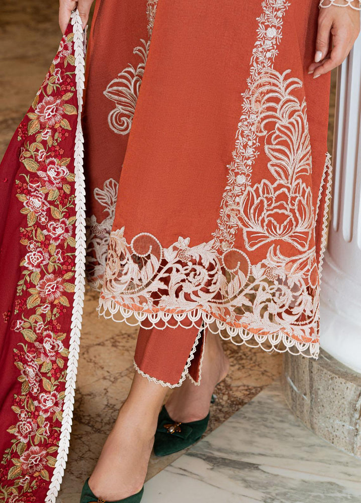 Mushq Casual Pret  Khaddar 3 Piece Suit MWP22-06 Emberglow