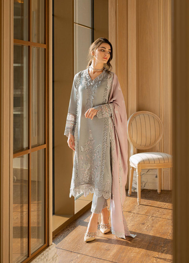 Mushq Casual Pret  Marina 3 Piece Suit MWP22-09 Glacier