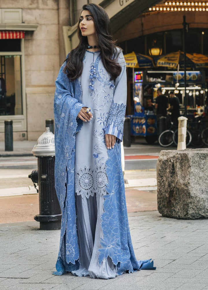 Mushq Embroidered Karandi Suits Unstitched 3 Piece MQ21BW MW21-01 Niagra - Winter Collection