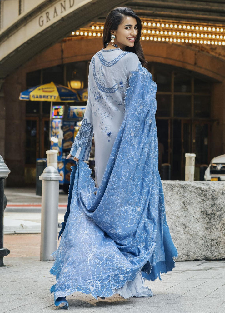 Mushq Embroidered Karandi Suits Unstitched 3 Piece MQ21BW MW21-01 Niagra - Winter Collection