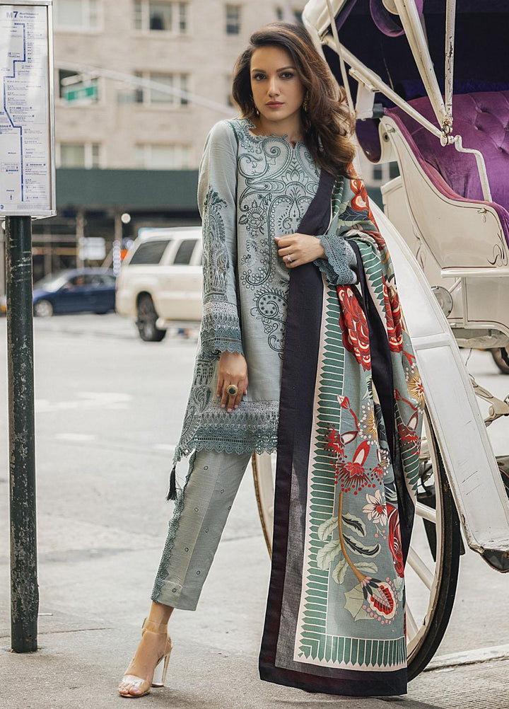 Mushq Embroidered Khaddar Suits Unstitched 3 Piece MQ21BW MW21-02 Icy Mom - Winter Collection