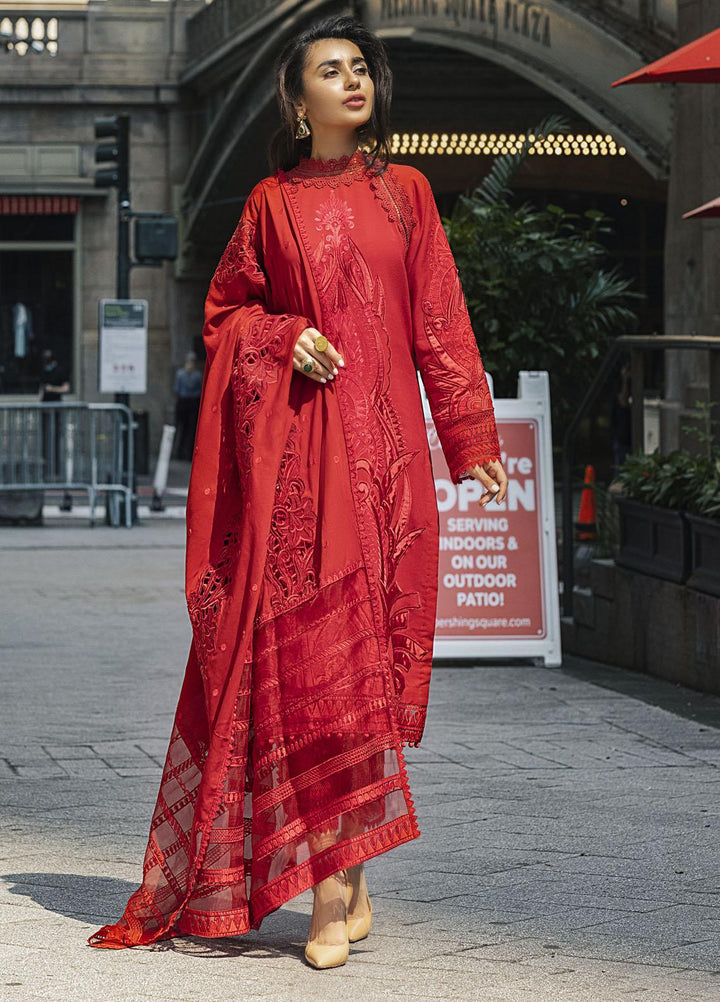 Mushq Embroidered Linen Suits Unstitched 3 Piece MQ21BW MW21-06 Tango - Winter Collection