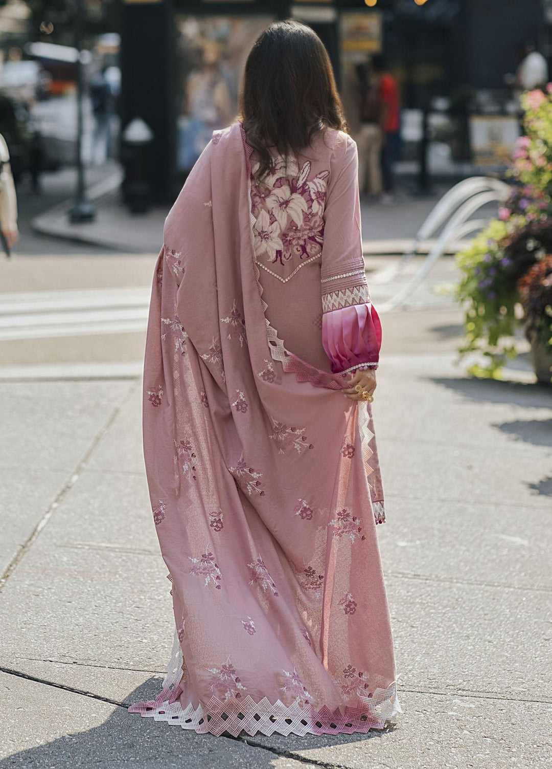 Mushq Embroidered Karandi Suits Unstitched 3 Piece MQ21BW MW21-07 Blush - Winter Collection