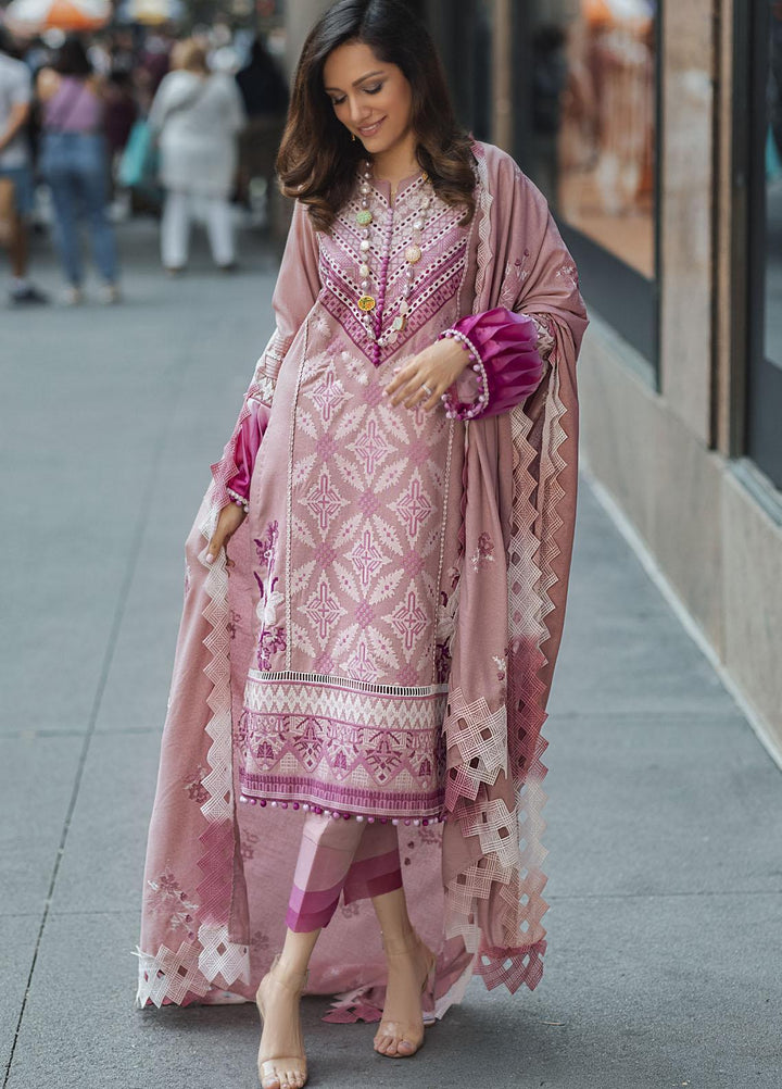 Mushq Embroidered Karandi Suits Unstitched 3 Piece MQ21BW MW21-07 Blush - Winter Collection