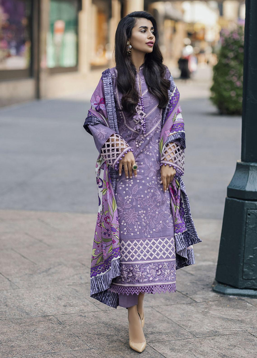 Mushq Embroidered Khaddar Suits Unstitched 3 Piece MQ21BW MW21-09 Herlem - Winter Collection