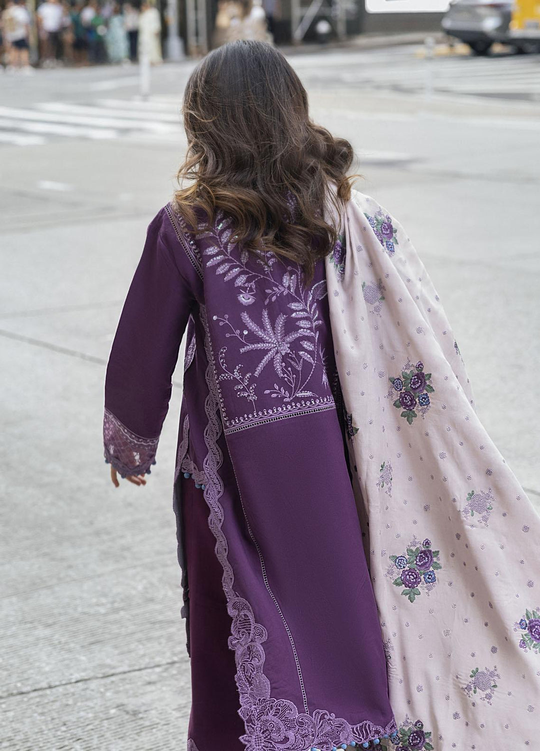 Mushq Embroidered Linen Suits Unstitched 3 Piece MQ21BW MW21-10 Crown Jewel - Winter Collection