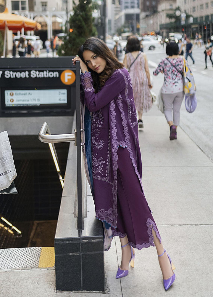 Mushq Embroidered Linen Suits Unstitched 3 Piece MQ21BW MW21-10 Crown Jewel - Winter Collection