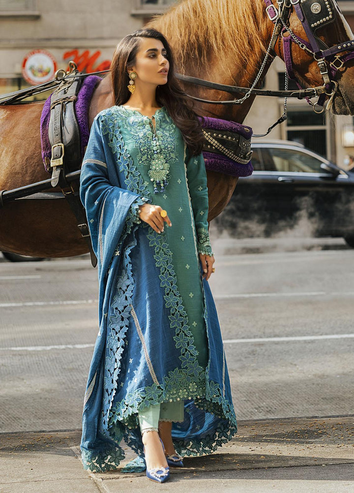 Mushq Embroidered Khaddar Suits Unstitched 3 Piece MQ21BW MW21-12 Baltic - Winter Collection