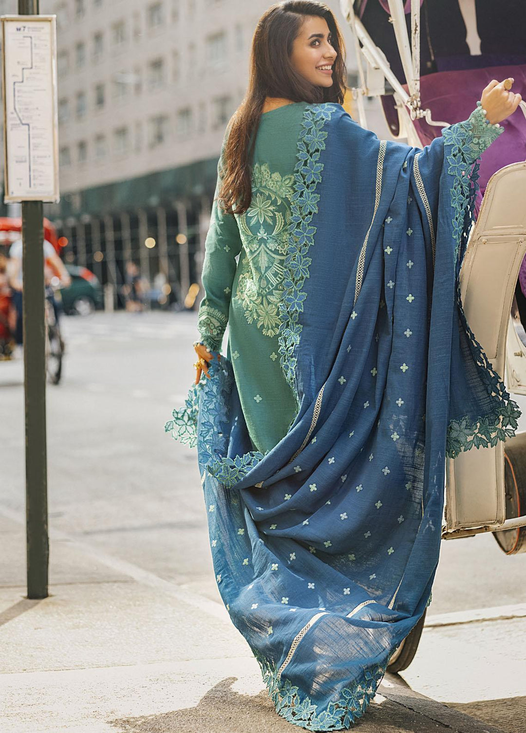 Mushq Embroidered Khaddar Suits Unstitched 3 Piece MQ21BW MW21-12 Baltic - Winter Collection