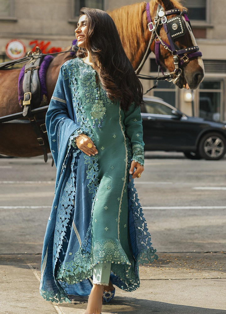 Mushq Embroidered Khaddar Suits Unstitched 3 Piece MQ21BW MW21-12 Baltic - Winter Collection