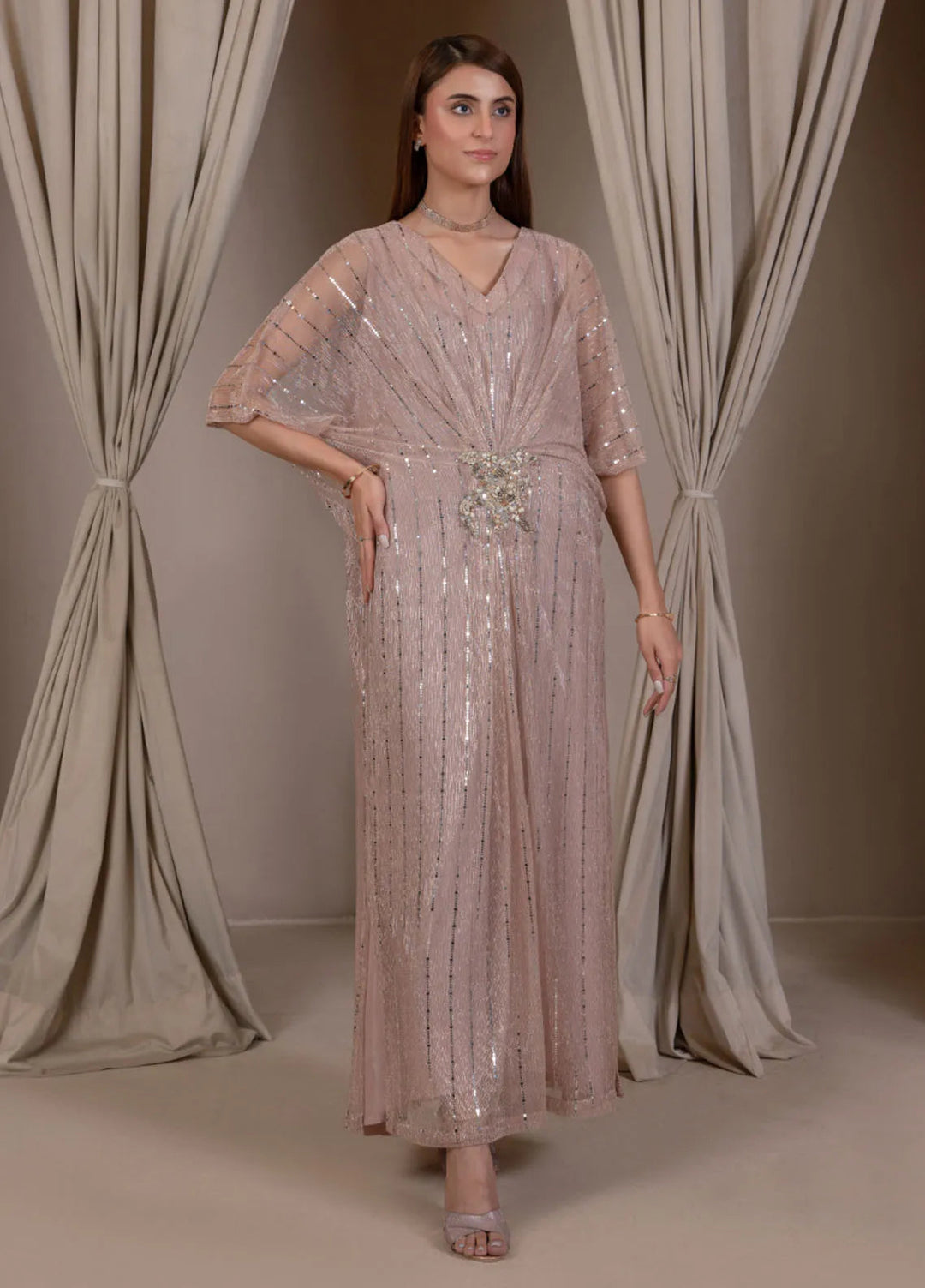 Mushq by Hadia Batool Pret Embroidered Chiffon 1 Piece Suit Shien