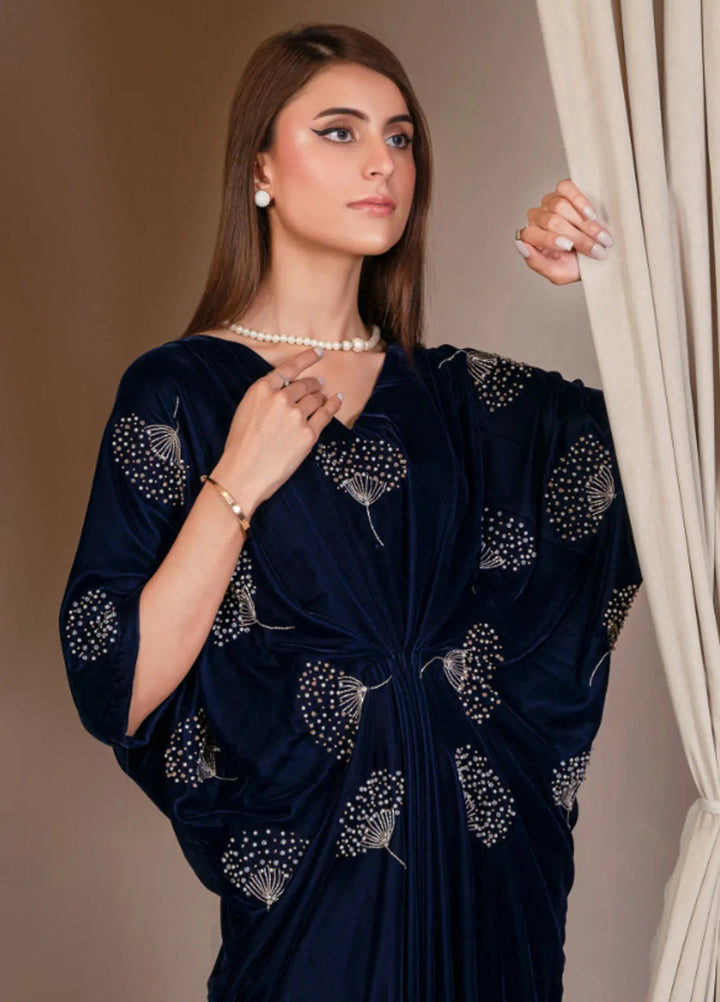 Mushq by Hadia Batool Pret Embroidered Velvet 1 Piece Suit Mayal