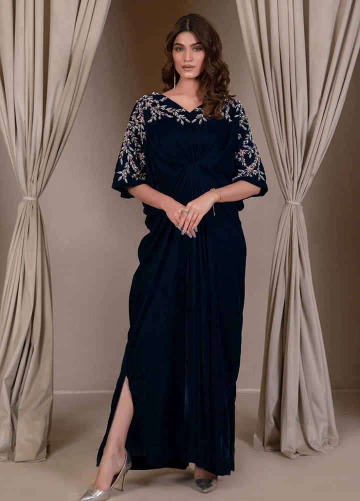 Mushq by Hadia Batool Pret Embroidered Velvet 1 Piece Suit Morni
