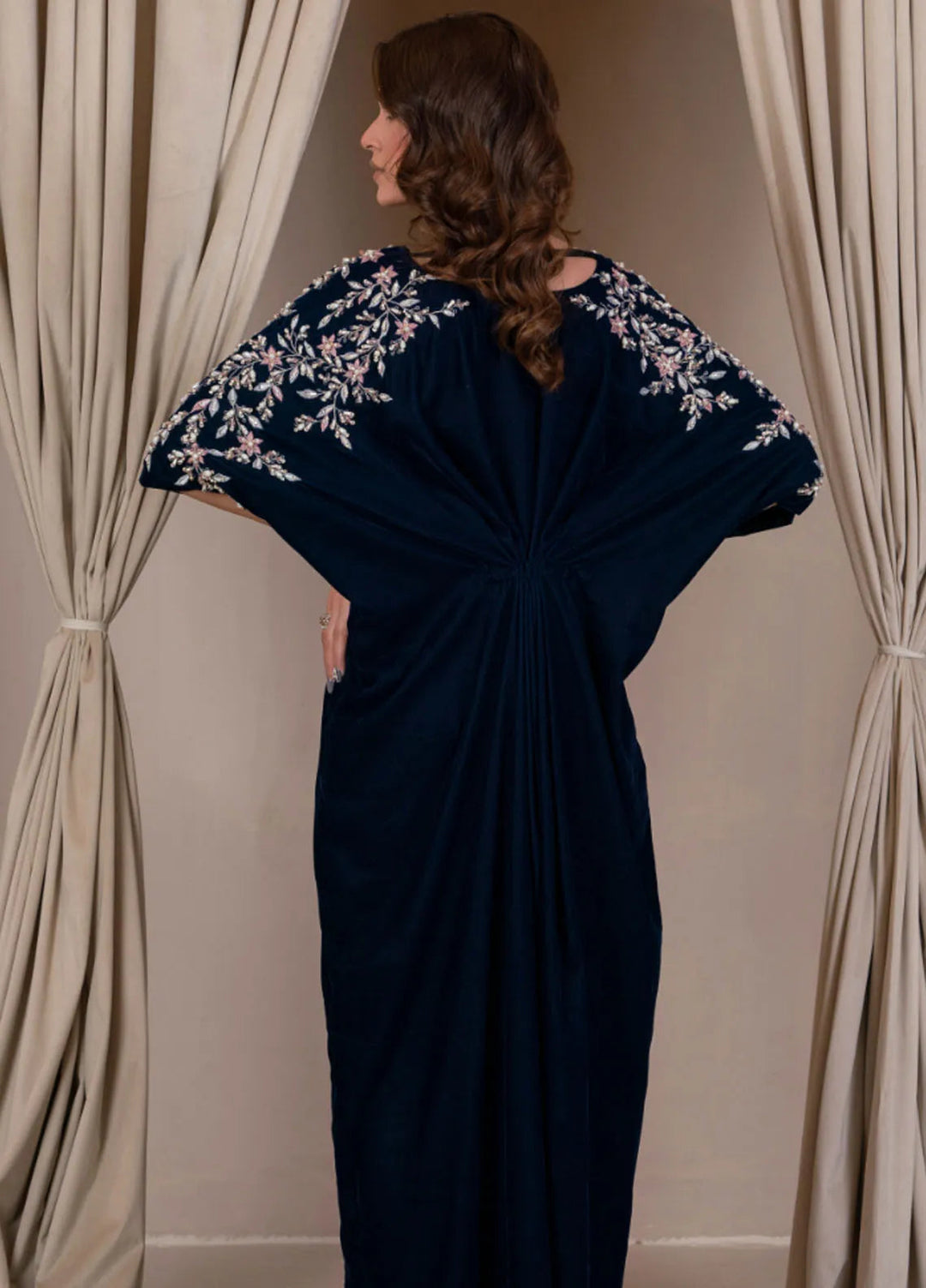 Mushq by Hadia Batool Pret Embroidered Velvet 1 Piece Suit Morni