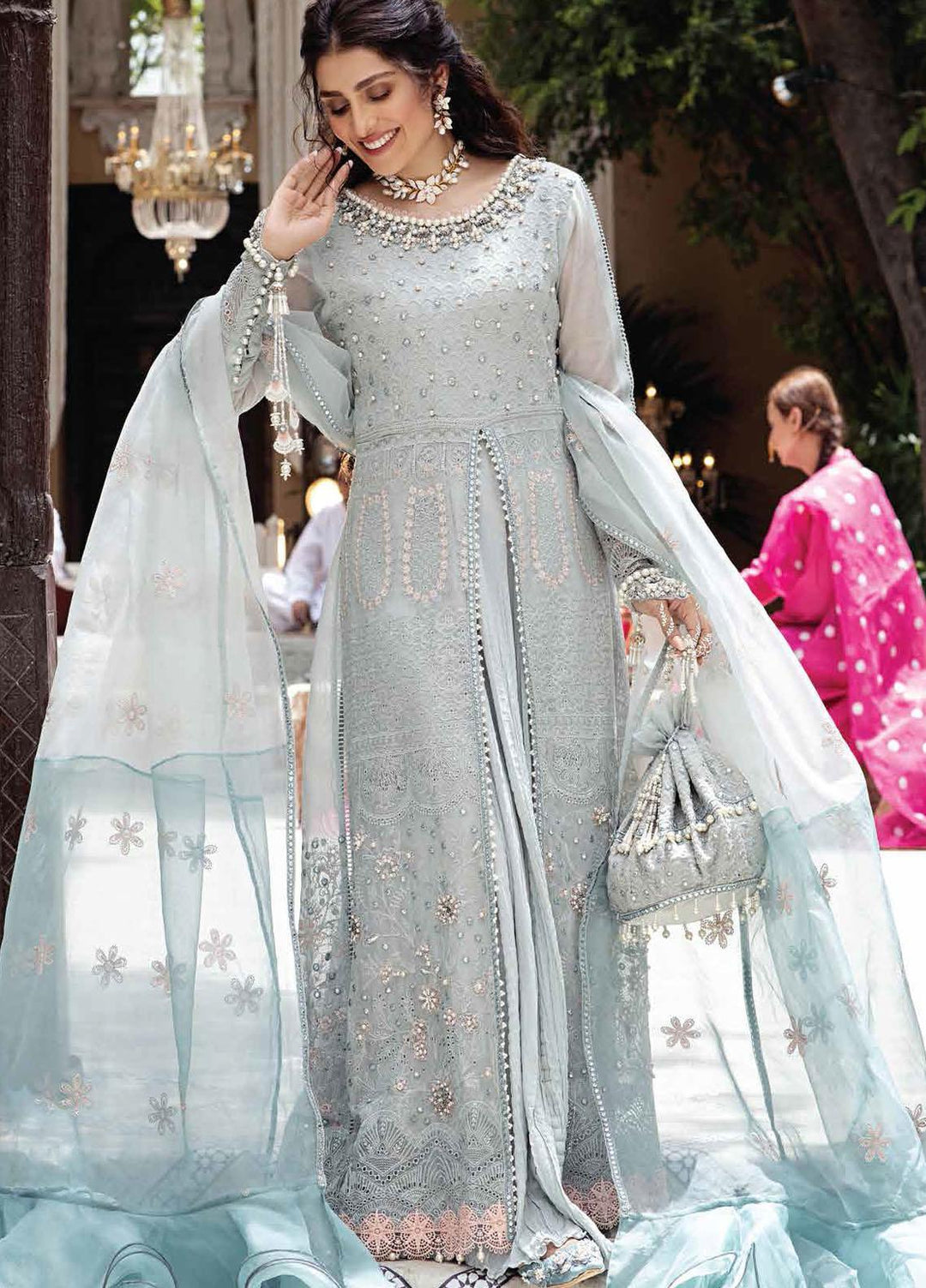 Mushq Chikankari Cotton Net Suits Unstitched 3 Piece MFC21-03 MASUMA - Festive Collection