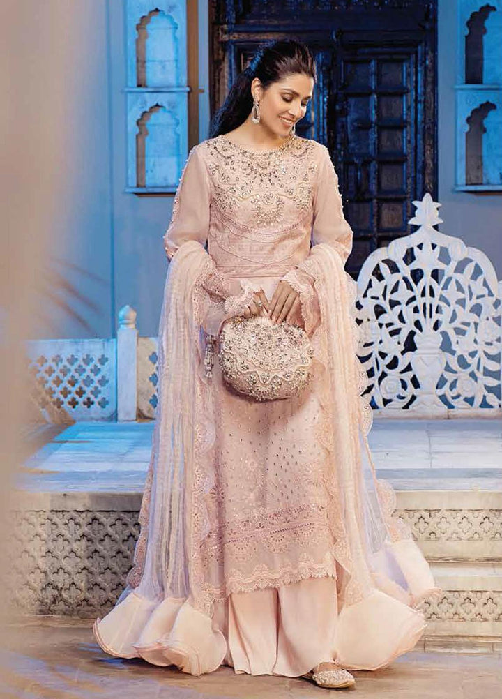 Mushq Chikankari Cotton Net Suits Unstitched 3 Piece MFC21-07 NISSA - Festive Collection