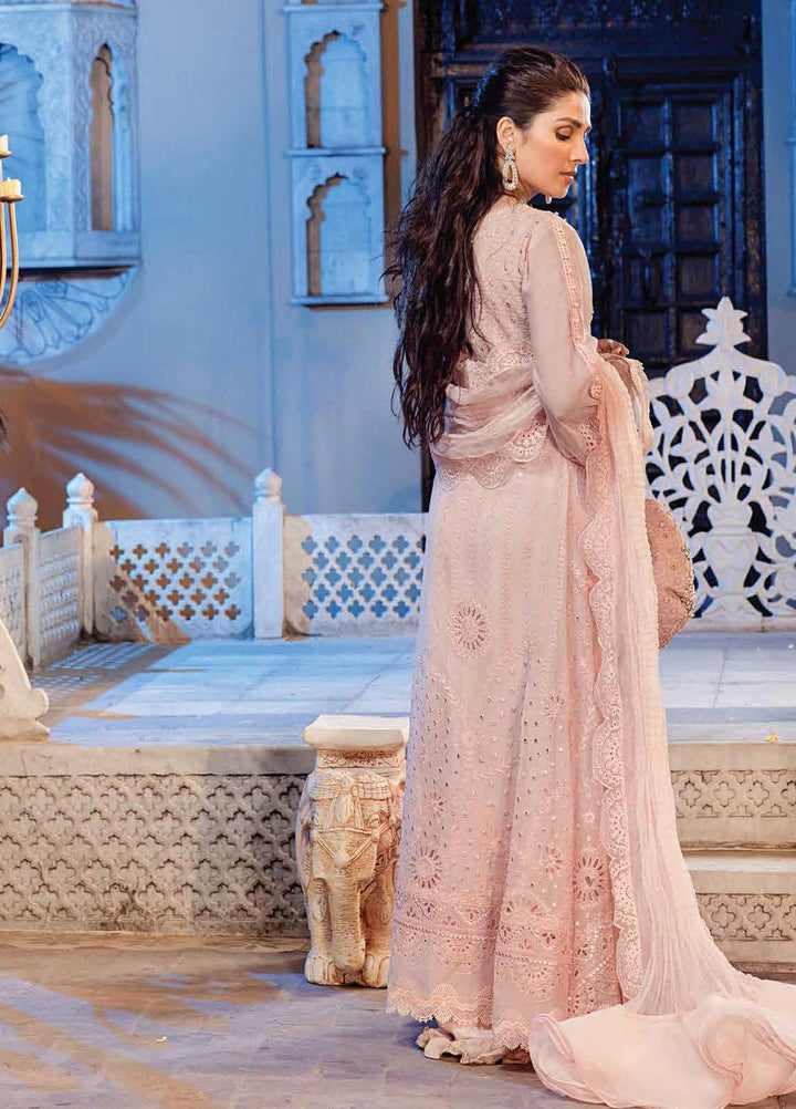 Mushq Chikankari Cotton Net Suits Unstitched 3 Piece MFC21-07 NISSA - Festive Collection